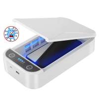 Ready to Ship Portable UV Cell Phone Sanitizer Box Toothbrush UV Light Sterilizer Wireless Charge UV Sanitizing Box