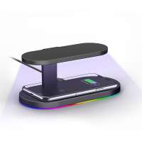 3 IN 1 Esterilizador Led UVC Light ultraviolet Portable Germicidal Charging UV Sterilization Box Wireless Chargers